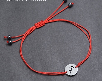 Sagittarius adjustable bracelet. Zodiac sign jewelry for Friendship Gift for him or her