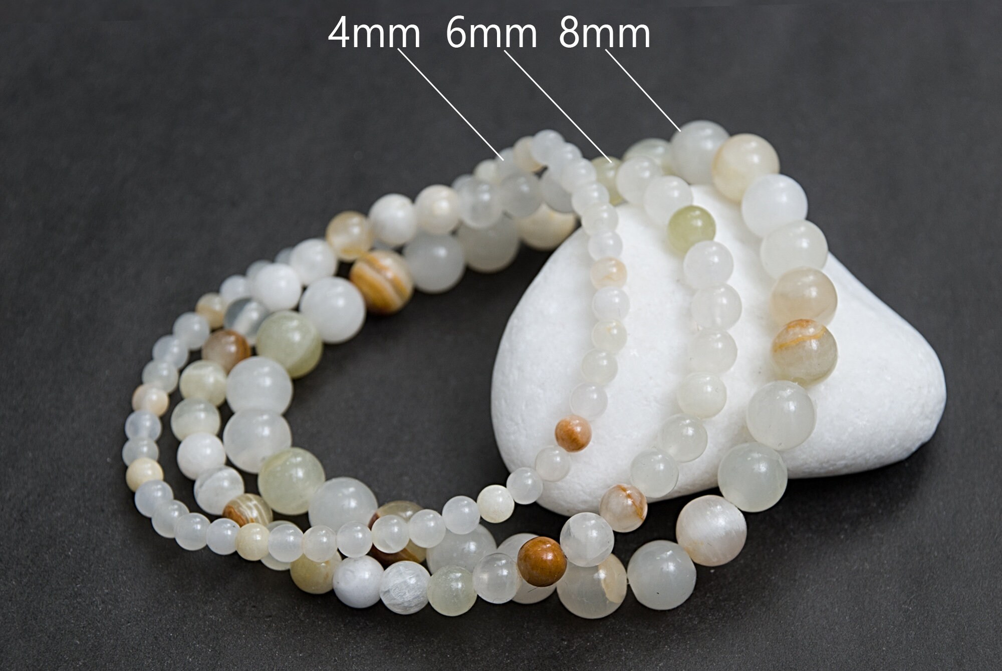 White Onyx bracelets. Strength jewelry gift Meditation mix Etsy