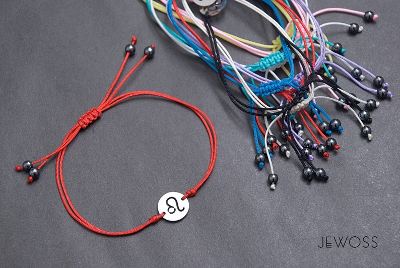 Pisces Sign Bracelet Zodiac Sign Cord Bracelet Friendship Etsy