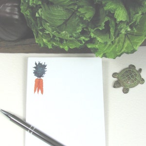 Notepad, Personalized Notepad, Carrot, Custom Notepad, Custom Notes, Note Pads, Teacher Gift, Friend Gift, House Warming Gift,Carrot Notepad
