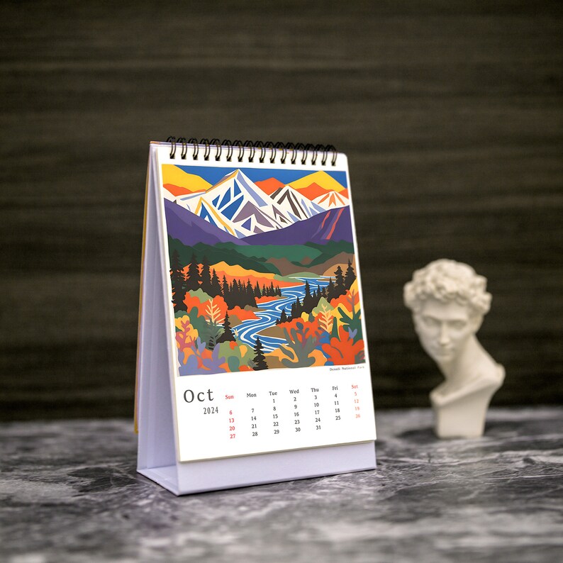 2024 U.S. National Parks Calendar With Schedules Explore the Beauty: A 