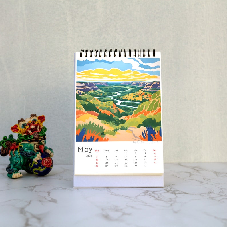 2024 U.S. National Parks Calendar With Schedules Explore the Beauty: A 
