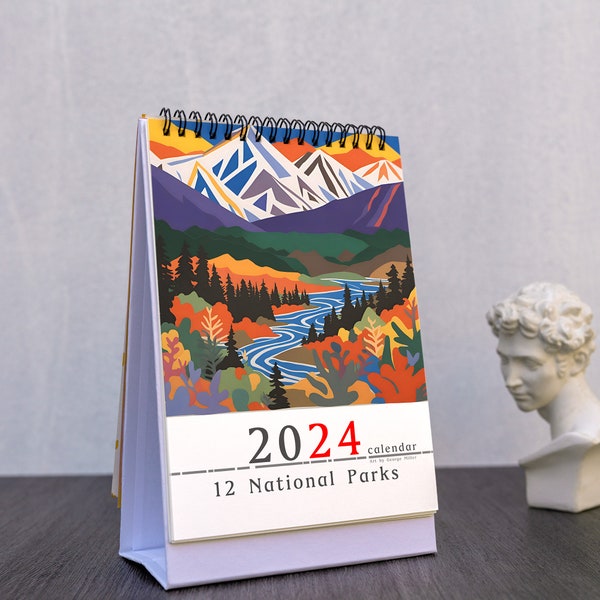 2024 U.S. National Parks Calendar with Schedules - Explore the Beauty: A Stunning Journey Through America's Natural Treasures