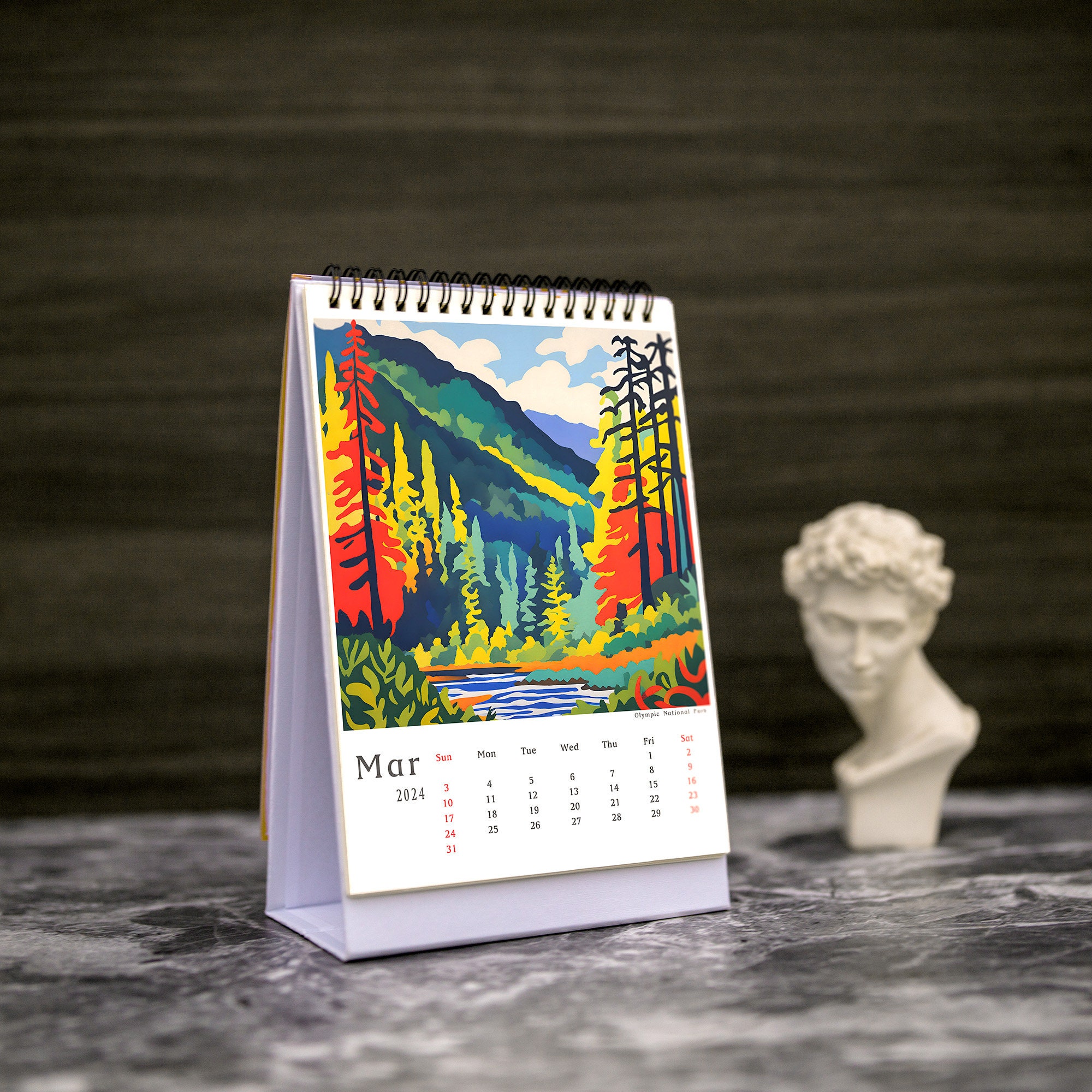 2024 U.S. National Parks Calendar With Schedules Explore the Beauty: A