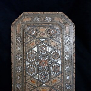 vintage wooden decorated box made in France (big), jewerly box