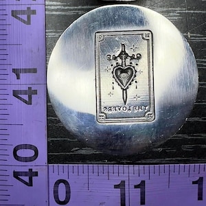 The Lovers tarot card steel impression die