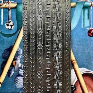 Multi band pattern, cuff, ringband, bangle designs rolling mill texture plate