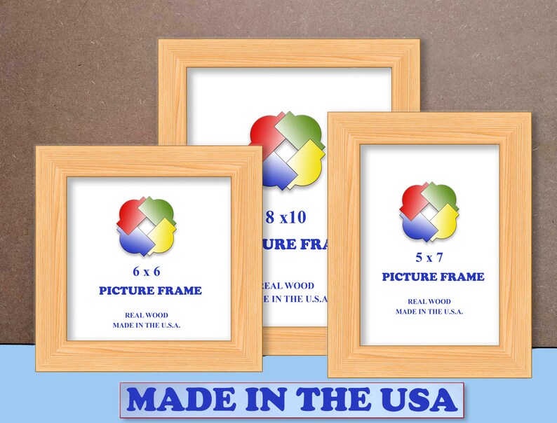Wood Picture Frame, Unfinished Wood Frame , Picture Frame 8x10, Real