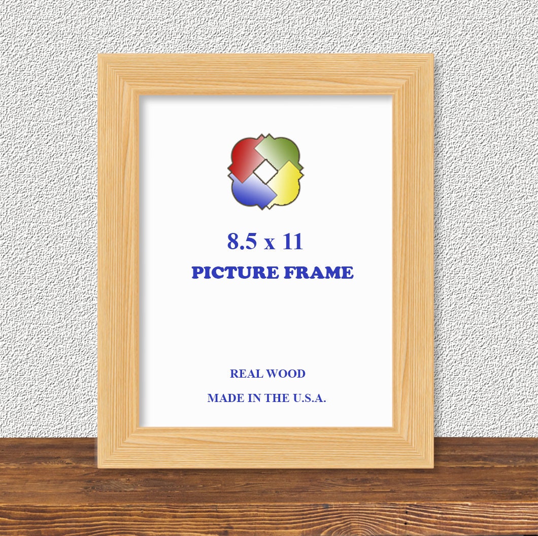 8.5x11 Frame Picture Frame 8.5x11 Unfinished Wood Frame Etsy UK