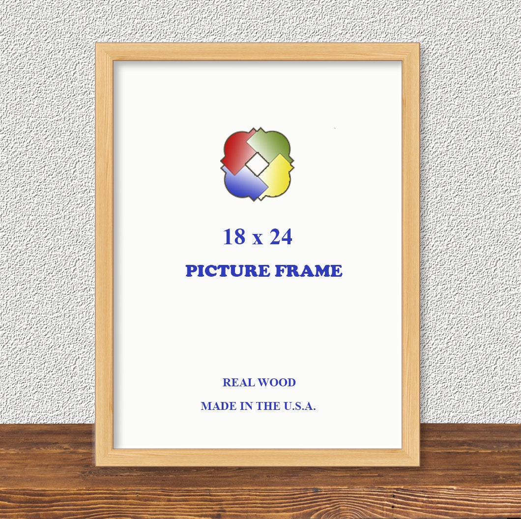 18x24 Frame Picture Frame 18x24 Unfinished Wood Frame 18x24 Etsy