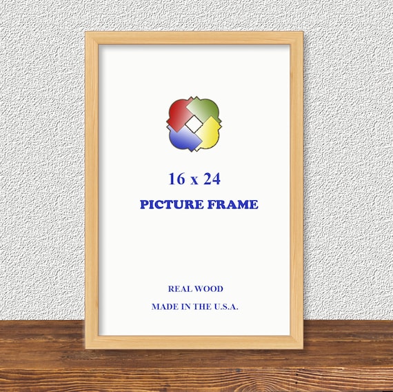 16x24 Frame Picture Frame 16x24 Unfinished Wood Frame 16x24 - Etsy