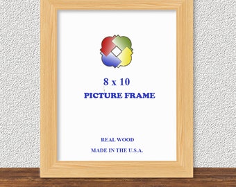 8x10 Unfinished Wood Picture Frame – Rustic DIY Wall Decor