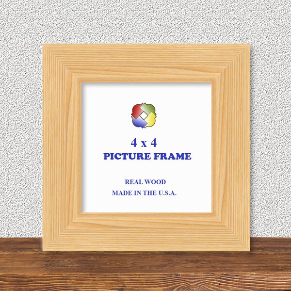 Unfinished Wood 4x4 Frame Etsy