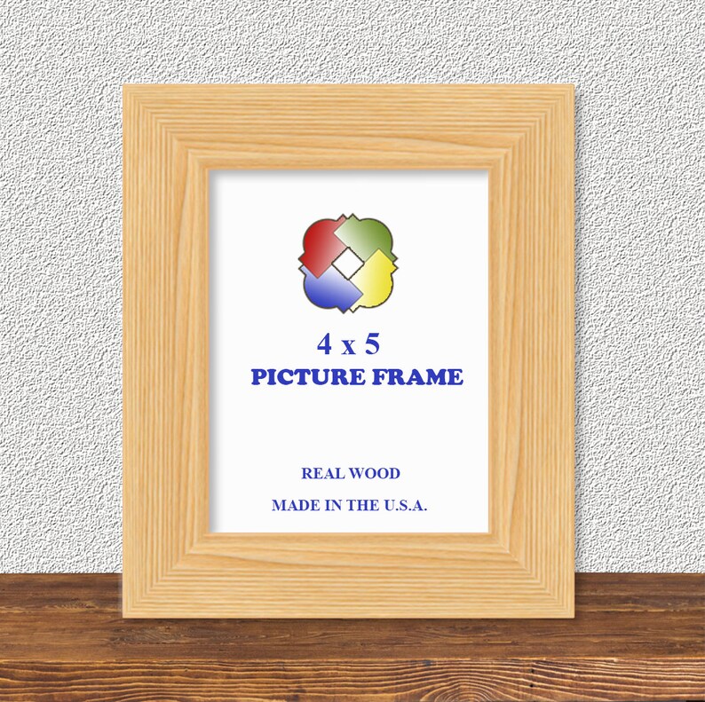 4x5 Frame Picture Frame 4x5 Unfinished Wood Frame 4x5 Pine Etsy