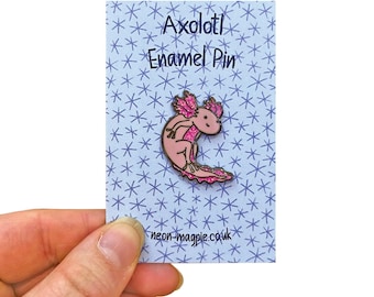 Axolotl Enamel Pin