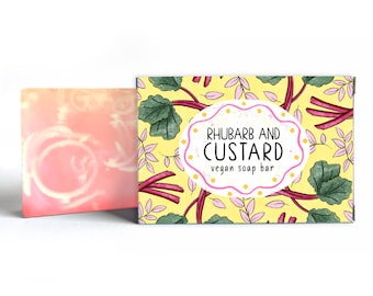 Rhubarb and Custard Soap Bar