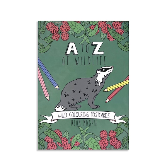Wildlife Colouring In Postcards - Personalised Gift