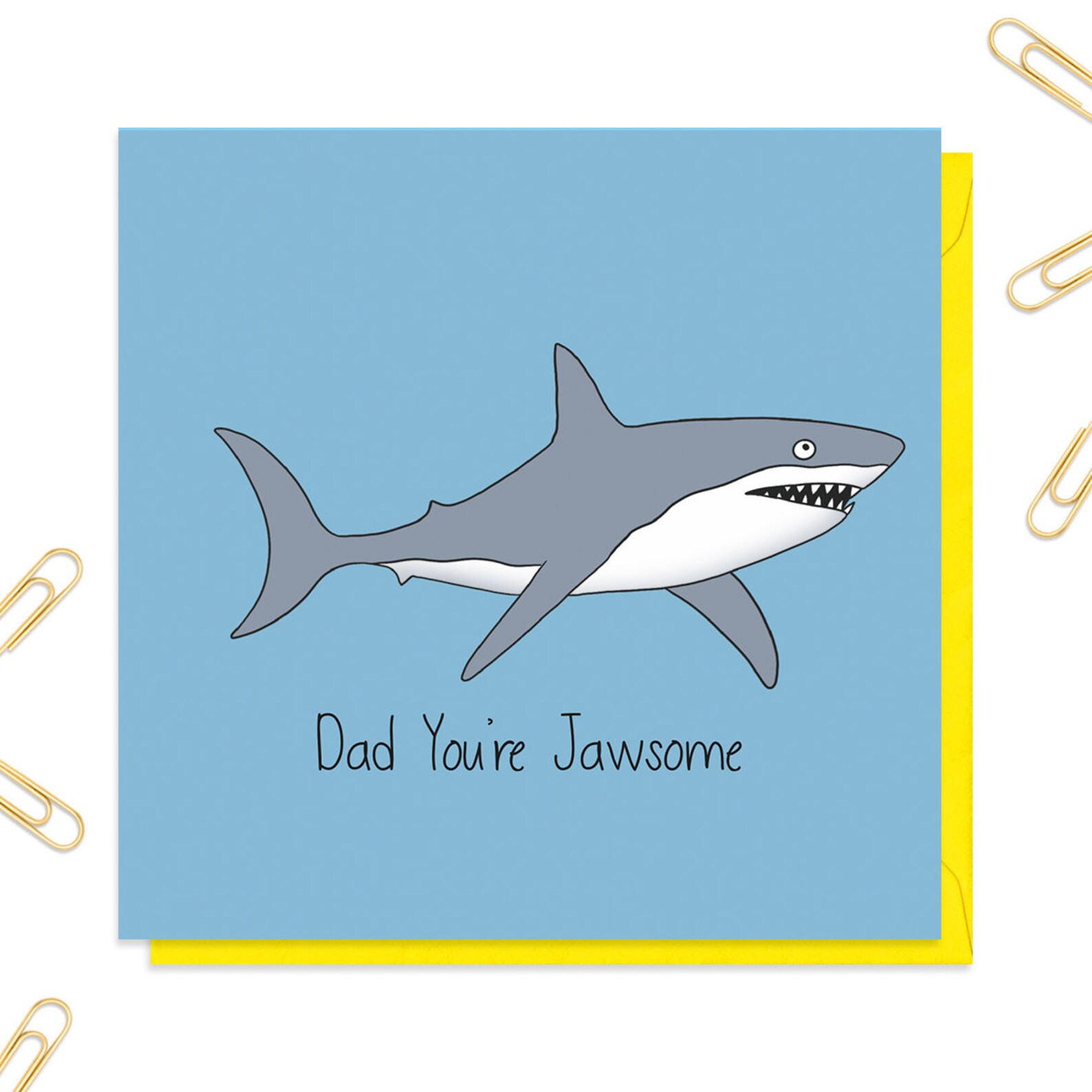 Shark Father's Day Card Funny Father's Day Card | Etsy