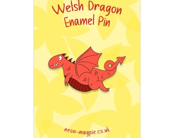 Welsh Dragon Enamel Pin