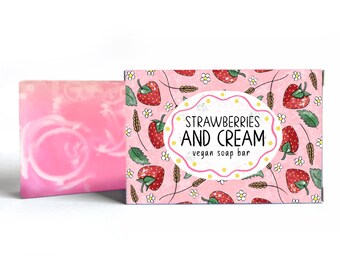 Strawberries and Cream Bar Soap