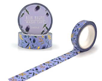 Gold Foil Thistle Washi Tape