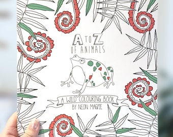 Animal Colouring Book - A-Z of Animals: A Wild Colouring Book