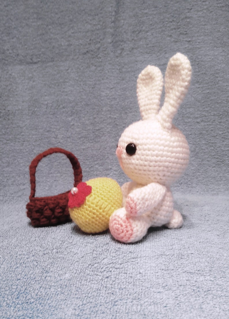 Bunny, Knitted toy, Easter gift, Animal, Home decor, Rabbit, Amigurumi image 5