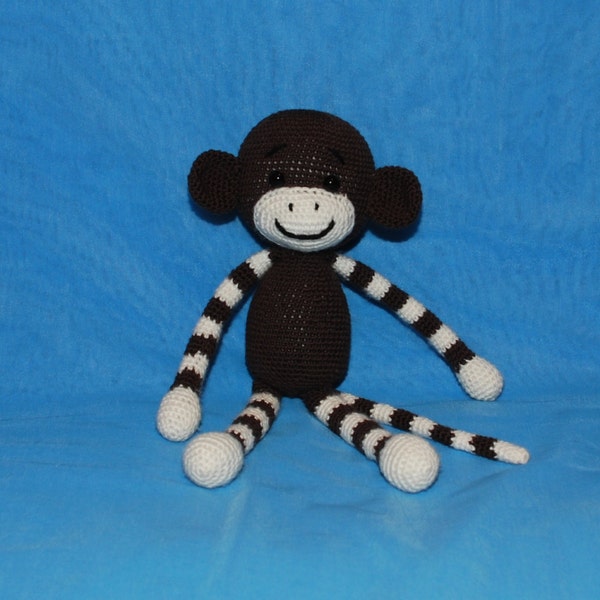 Crochet Monkey Toy Gift Amigurumi Crochet Animal, Crochet Toy for Kids, X-Mas, Christmas Gift