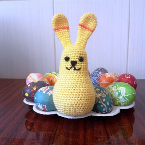 Paascadeau Konijntje Gehaakt Konijn Speelgoed Zeer zacht Kinderspeelgoed vrolijk Konijntje cadeau babyspeeltje Gebreide Konijndieren Gehaakte amigurumi