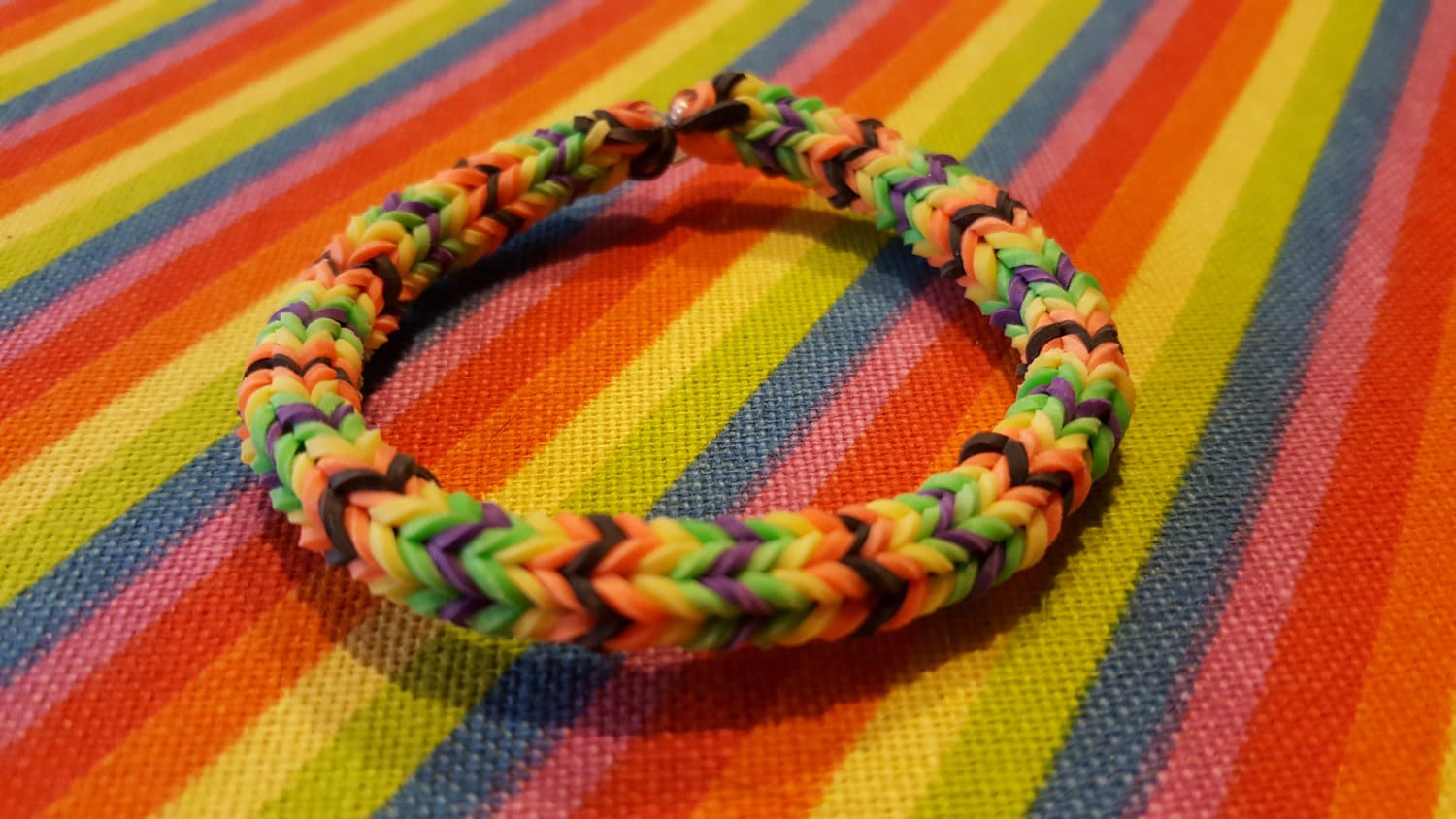 Rainbow Loom Hexafish Bracelet Design, Monster Tail bracelet