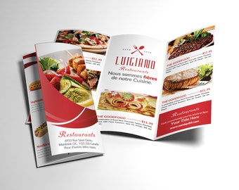 progettazione brochure menu per ristoranti, progettazione di brochure per la ristorazione, progettazione di brochure per cibo, negozio di pizza, fast food business