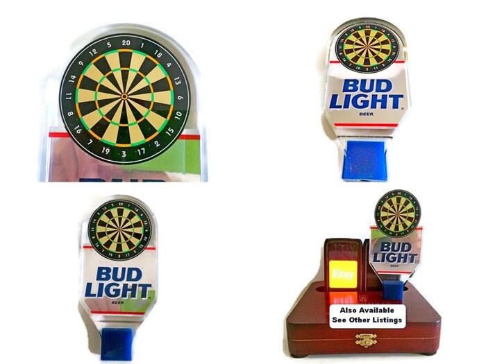 Dart Board Tap Handle on a Cigar Box. Game Room Bar Display Etsy