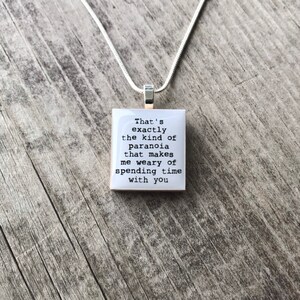 Schitts Creek Necklace Moira Rose Quote 