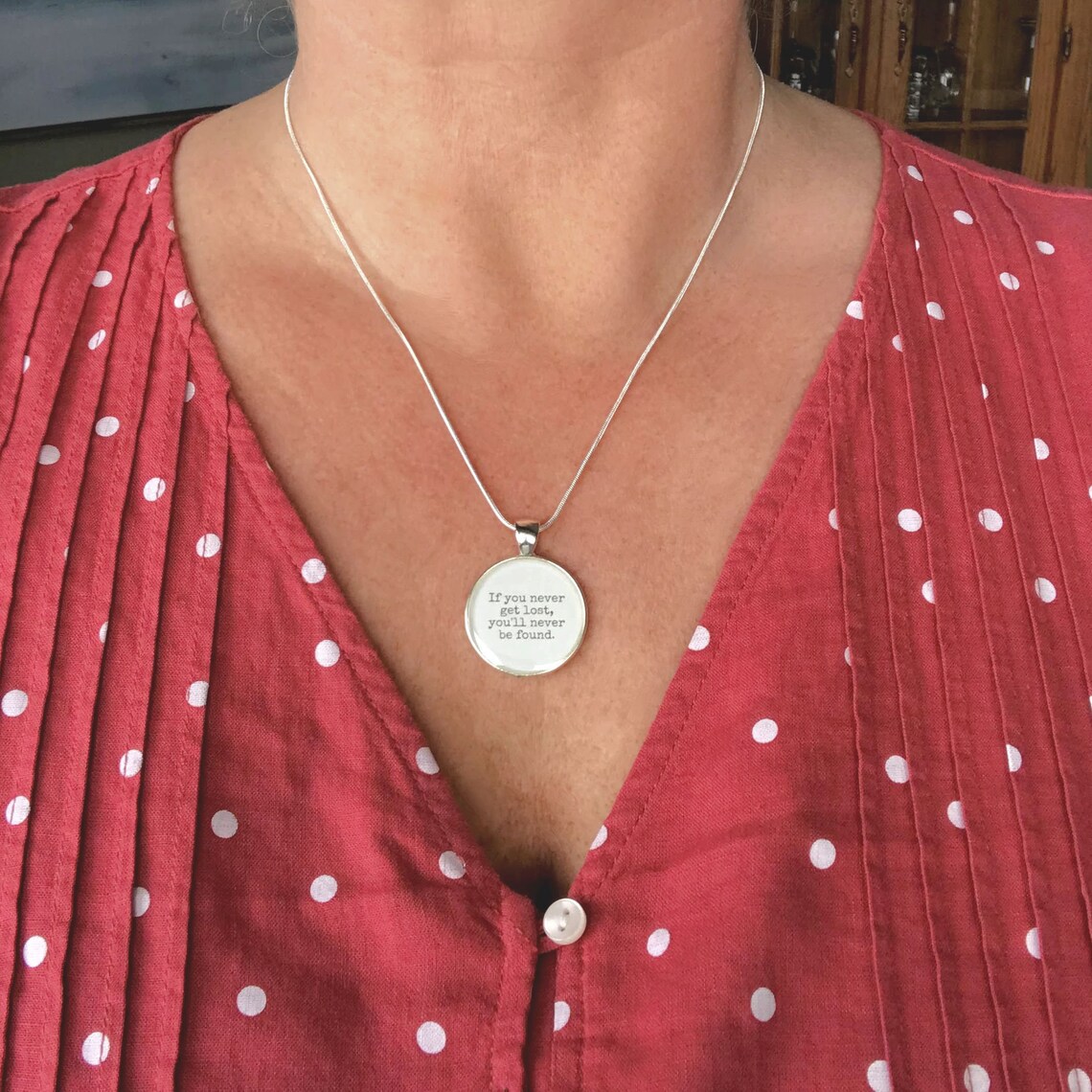 If you never get lost necklace Journey necklace Finding Etsy