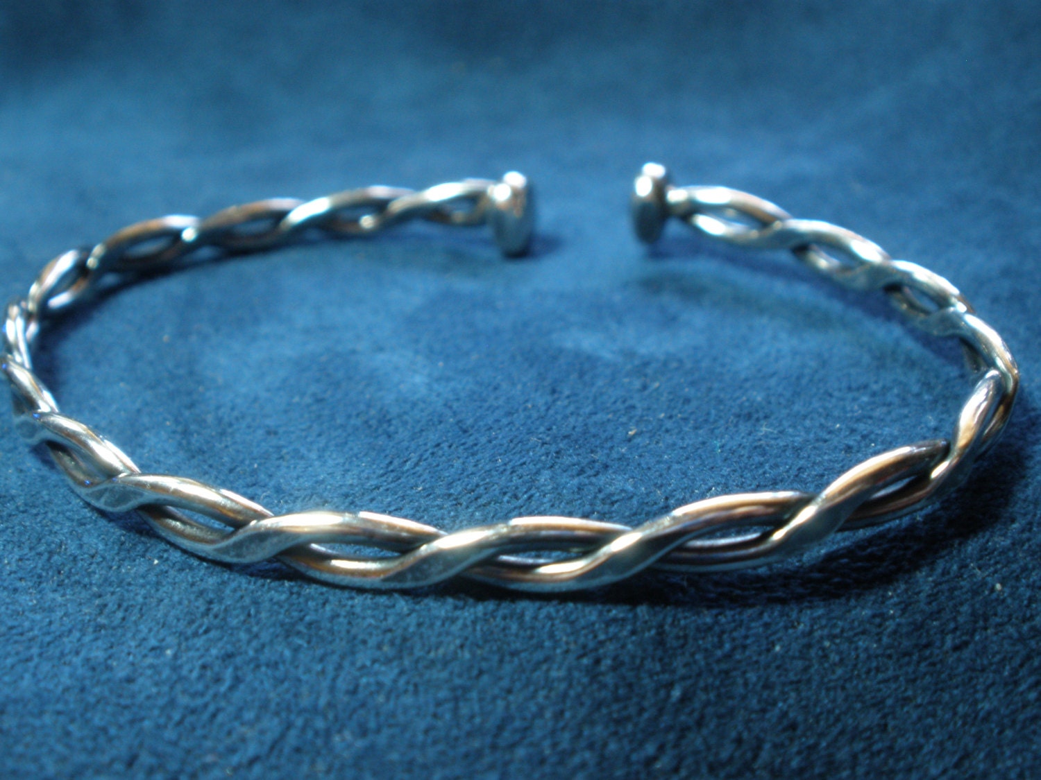 Sterling Silver Twisted 2-wire Bracelet - Etsy