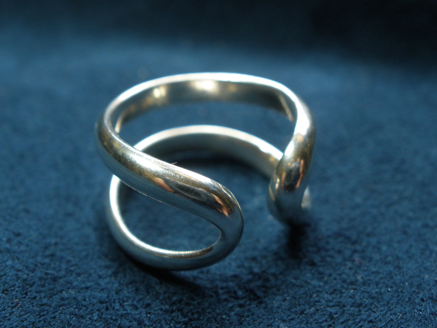 Sterling Silver Bent Ring - Etsy