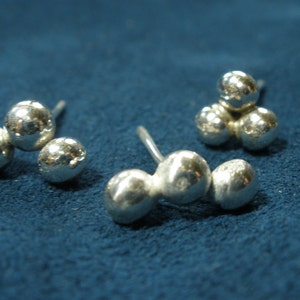 Sterling Silver Balls Stud Earrings