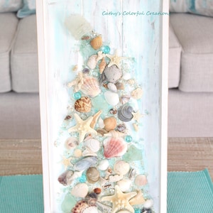 Beach, Beach Art, Coastal Art, Glass Art, Beach Decor, Coastal Decor, Beach Wall Decor, Coastal Wall Decor, Seaglass Art, Shell Art, Shells