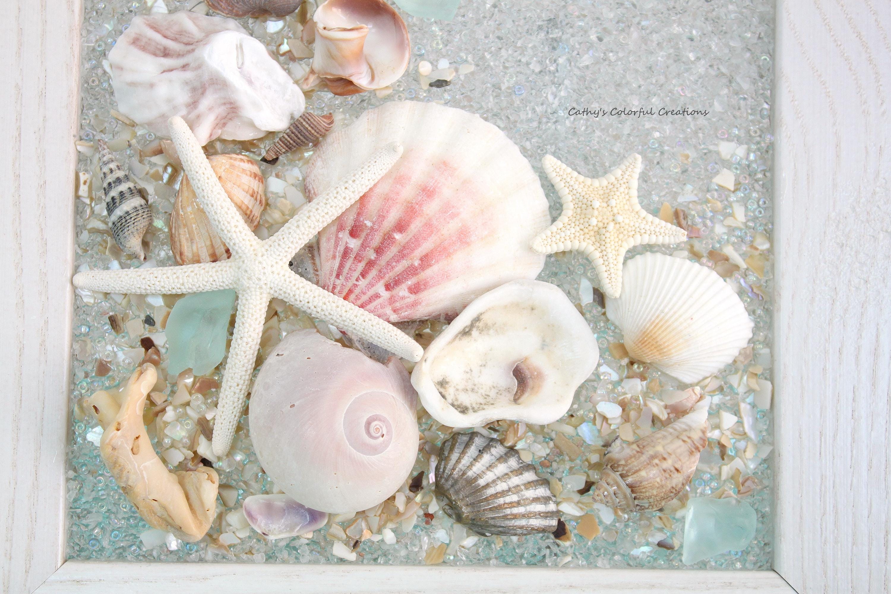 Beach Art, Beach Wall Art, Beach Window, Beach Window Art, Sea Shell ...