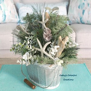 Christmas Centerpiece, Coastal Christmas, Driftwood, Coastal ...