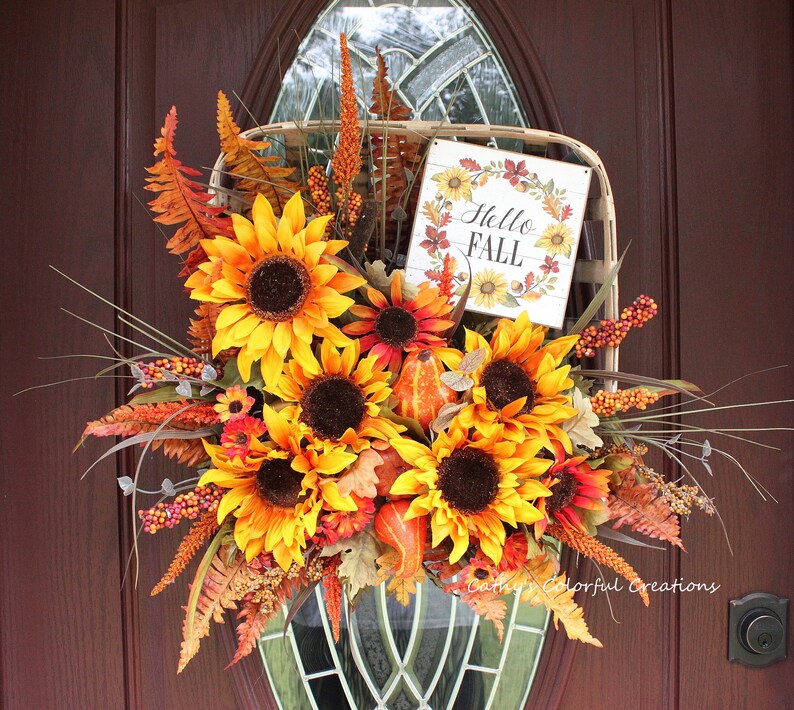 CLEARANCE Sunflowers Fall Sunflower Decor Fall Sunflower Etsy
