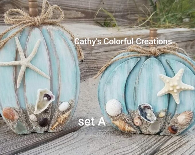 Pumpkins, Coastal Pumpkins, Beach Pumpkins, Coastal Fall Decor, Beach ...
