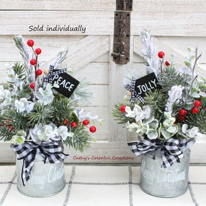 Christmas, Centerpiece, Arrangement, Farmhouse, Winter Centerpiece, Winter Arrangement, Christmas Decor, Holiday Decor, Holiday