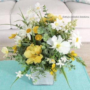 Centerpiece, Floral Centerpiece, Floral Arrangement, Farmhouse, Farmhouse Decor, Artificial Flower,  Table Decor, Year Round Decor, Flowers