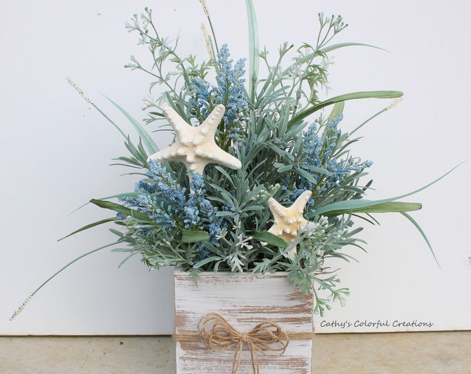 Coastal Centerpiece, Beach Centerpiece, Coastal Farmhouse, Coastal