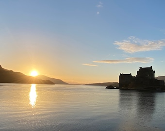 Spring Sunset over Loch Duich and Eilean Donan Castle