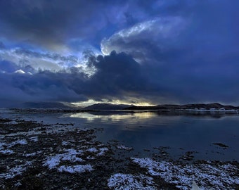 Winter Sky over Cruard Bay, Skye Colour Photograph