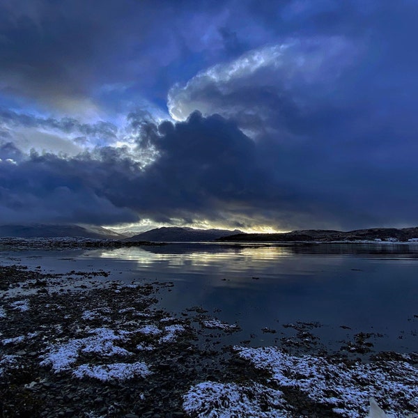 Winter Sky over Cruard Bay, Skye Colour Photograph