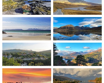 Landscape Photography in Scotland Panoramic Photo Greeting Cards with envelope