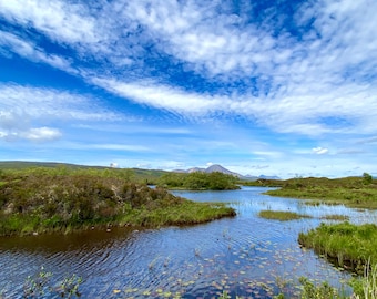 Black Lochs Near Broadford, Skye Colour Photograph